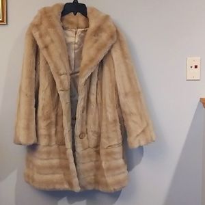 Tissavel France Faux fur coat
